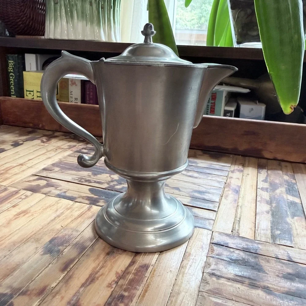 Henry Ford Museum Woodbury Reproduction Pewter Creamer Colonial Revival Pitcher